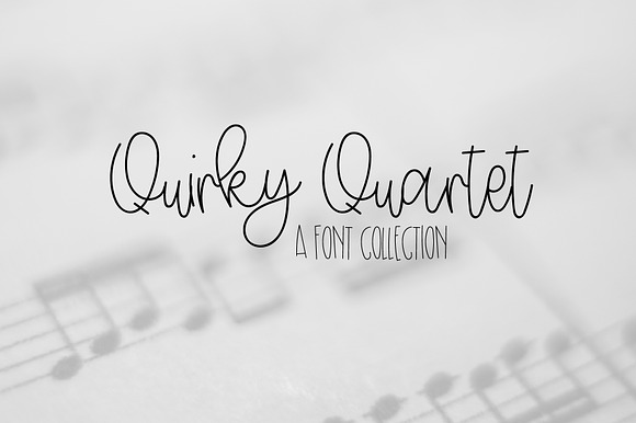 Quirky Quartet - Font Collection preview 8