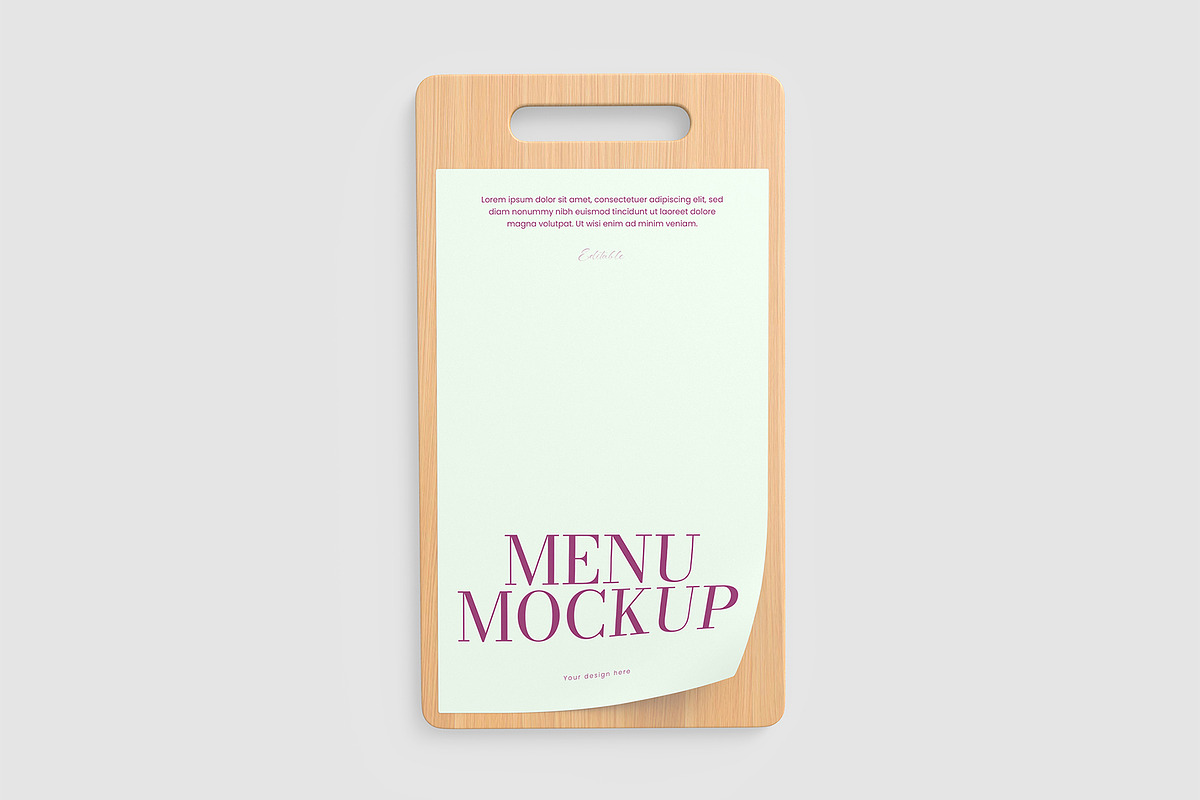 Clipboard Menu Card Mockup Bundle, an Advertising Mockup by graphypix (Photo 7 of 11)