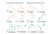 Zodiac signs, Zodiac constellations, an Illustration by DysenkaArt (Thumbnail 2 of 5)