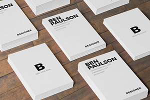 Clean White Business Card Design 023