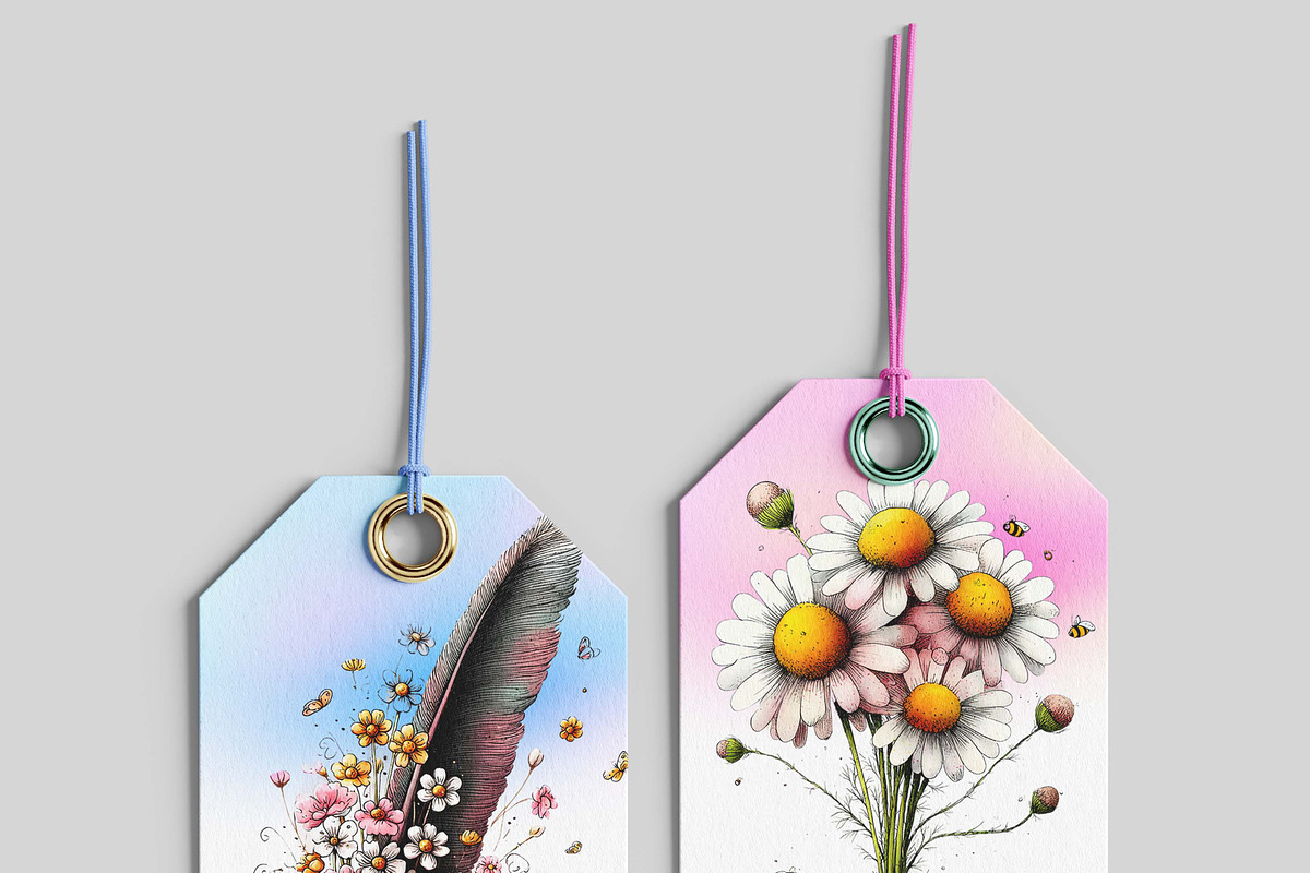 Whimsical Spring Flowers ClipartS, a Graphic by one-touch (Photo 5 of 18)