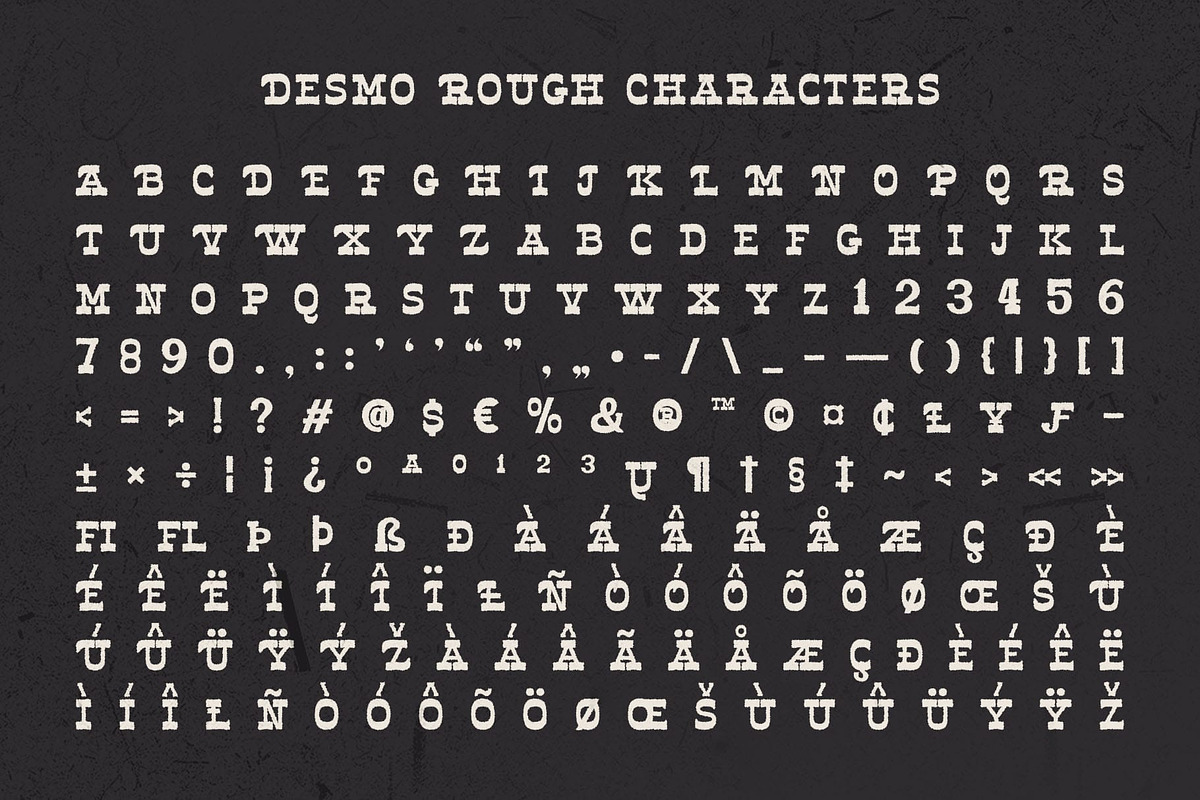 Desmo Rough, a Slab Serif Font by Craft Supply Co. (Photo 8 of 8)