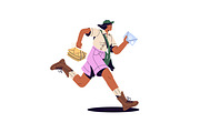 Postmen delivering letters, mail set, a Person Illustration by PaperTrident (Thumbnail 4 of 13)