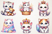 Kawaii Kitten Sublimation Clipart, an Illustration by RobertsArt (Thumbnail 4 of 7)