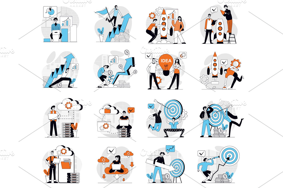 Bundle Concept Illustrations, a Finance Illustration by alexdndz (Photo 3 of 11)