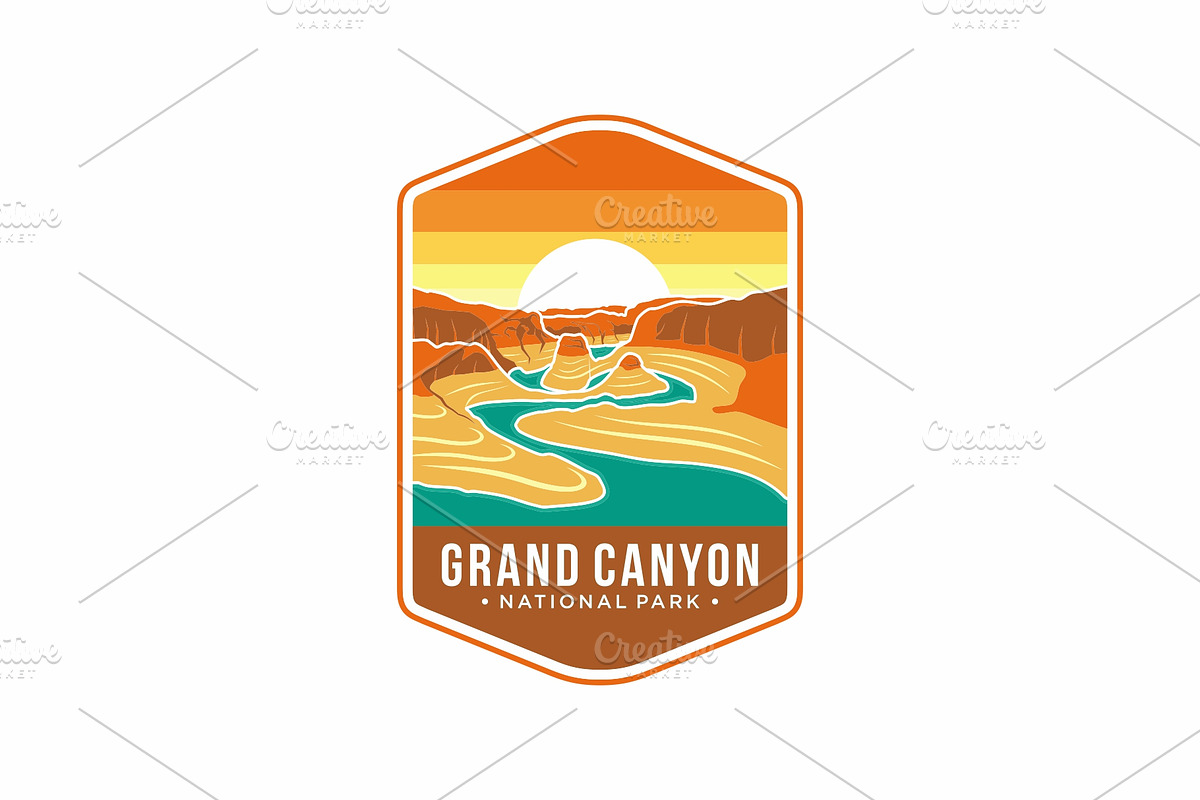 Grand Canyon National Park Logo, a Branding & Logo Template by swarnstudio