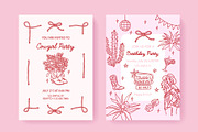 Cowgirl Party Invitation Templates, an Invitation Template by Viaireshop (Thumbnail 2 of 3)