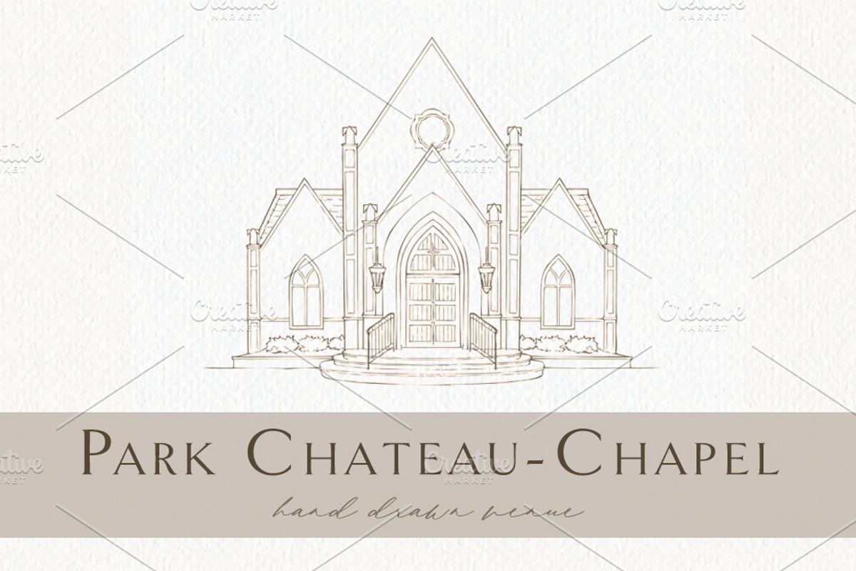 Park Chateau Chapel Venue, an Illustration by Blushed Design by Katrina (Photo 1 of 3)