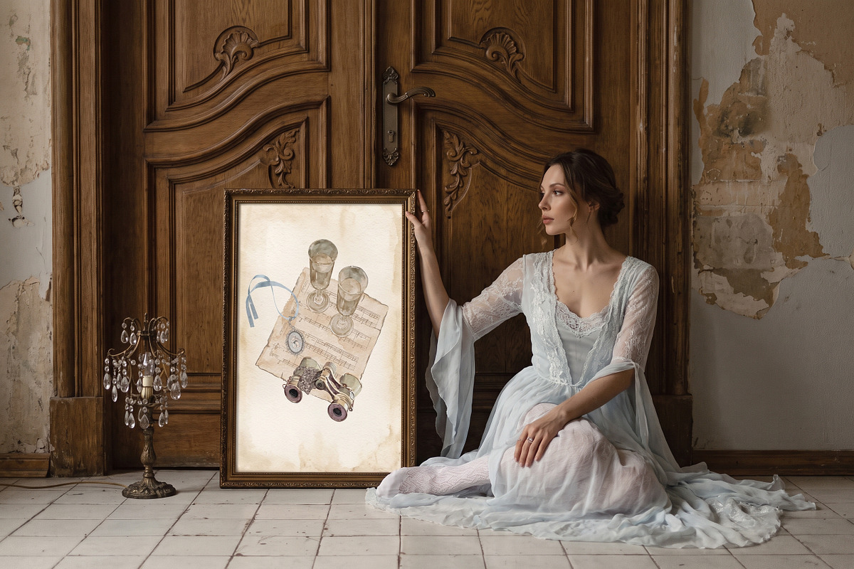 The White Swan Ballet vintage set, a Decorative Illustration by Amely.Art (Photo 10 of 14)