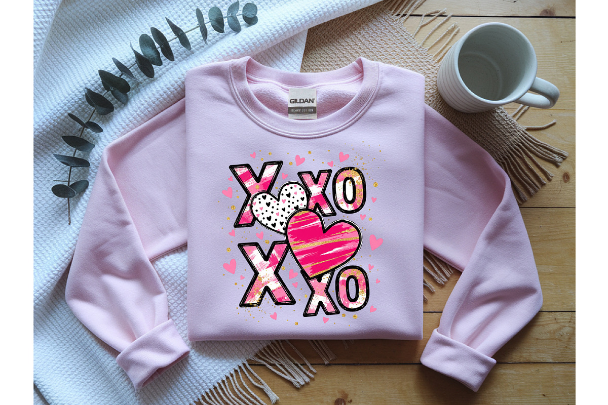 XOXO Valentine Day Heart PNG, an Illustration by SinaCreation (Photo 5 of 11)