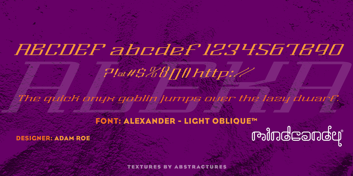 Alexander™, a Slab Serif Font by MINDCANDY (Photo 2 of 6)