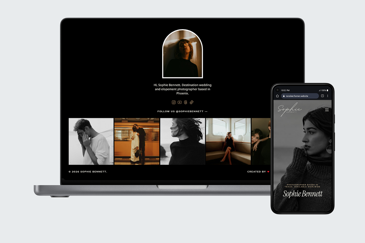 Elegant Photography Portfolio, a Landing Page Template by hridoywebdev (Photo 7 of 7)