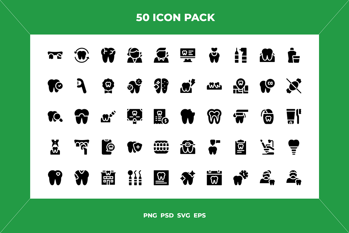 Dentist icons, an Outline Icon by Wencory (Photo 1 of 2)