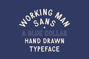 Working Man Sans Hand Drawn Font, a Handwritten Font by Ulysses Design Co (Thumbnail 1 of 24)