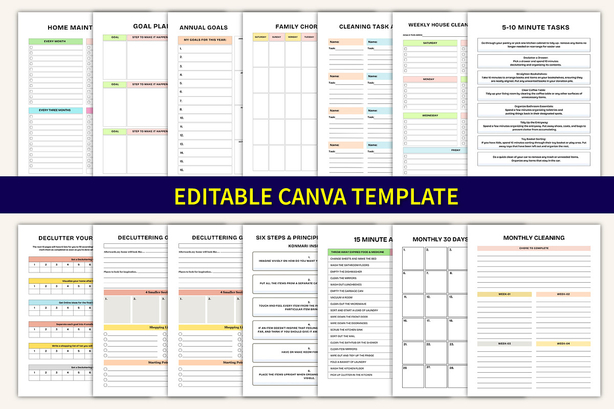 2026–2027 Decluttering & Organizer, a Stationery Template by Designmela01 (Photo 8 of 10)