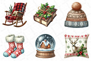 Cozy Christmas Time Clipart, an Illustration by DreamPrint404 (Thumbnail 3 of 5)