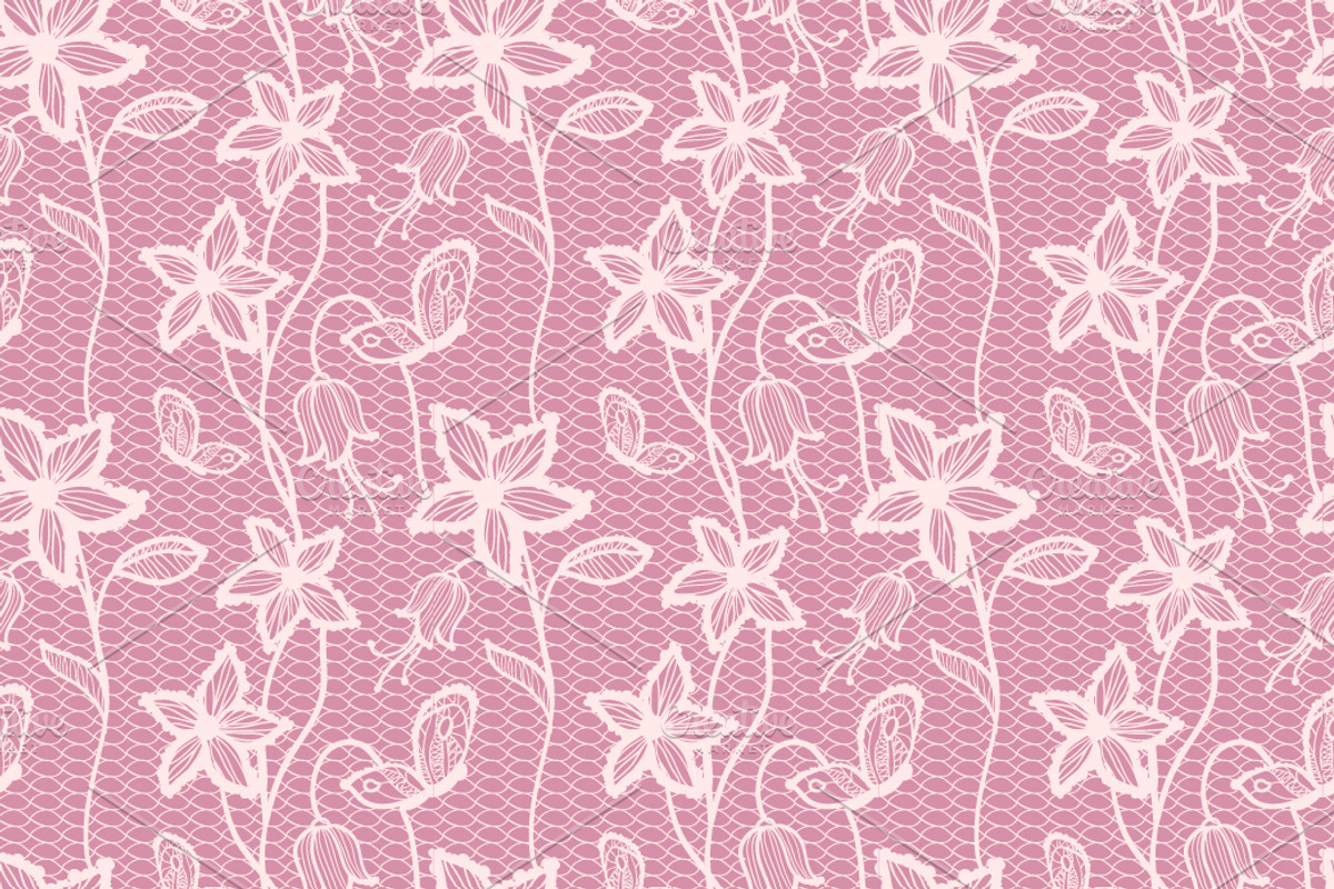 lace seamless floral patterns preview 2