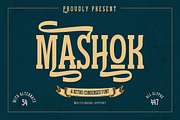 Mashok | Retro Condensed Font, a Serif Font by twinstd (Thumbnail 1 of 13)