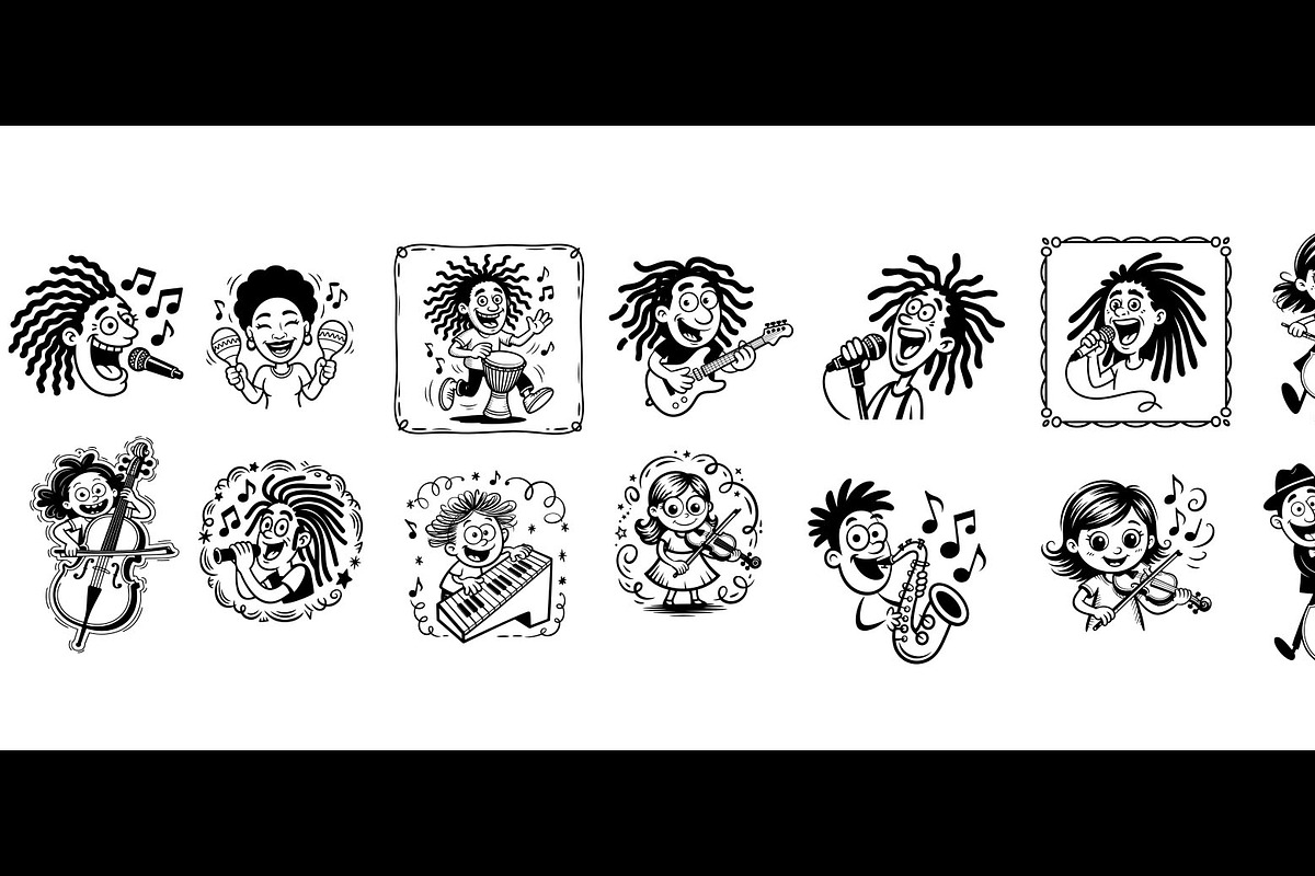 Svg flat illustration with musicians, a Person Illustration by SketchArtStudio (Photo 1 of 3)