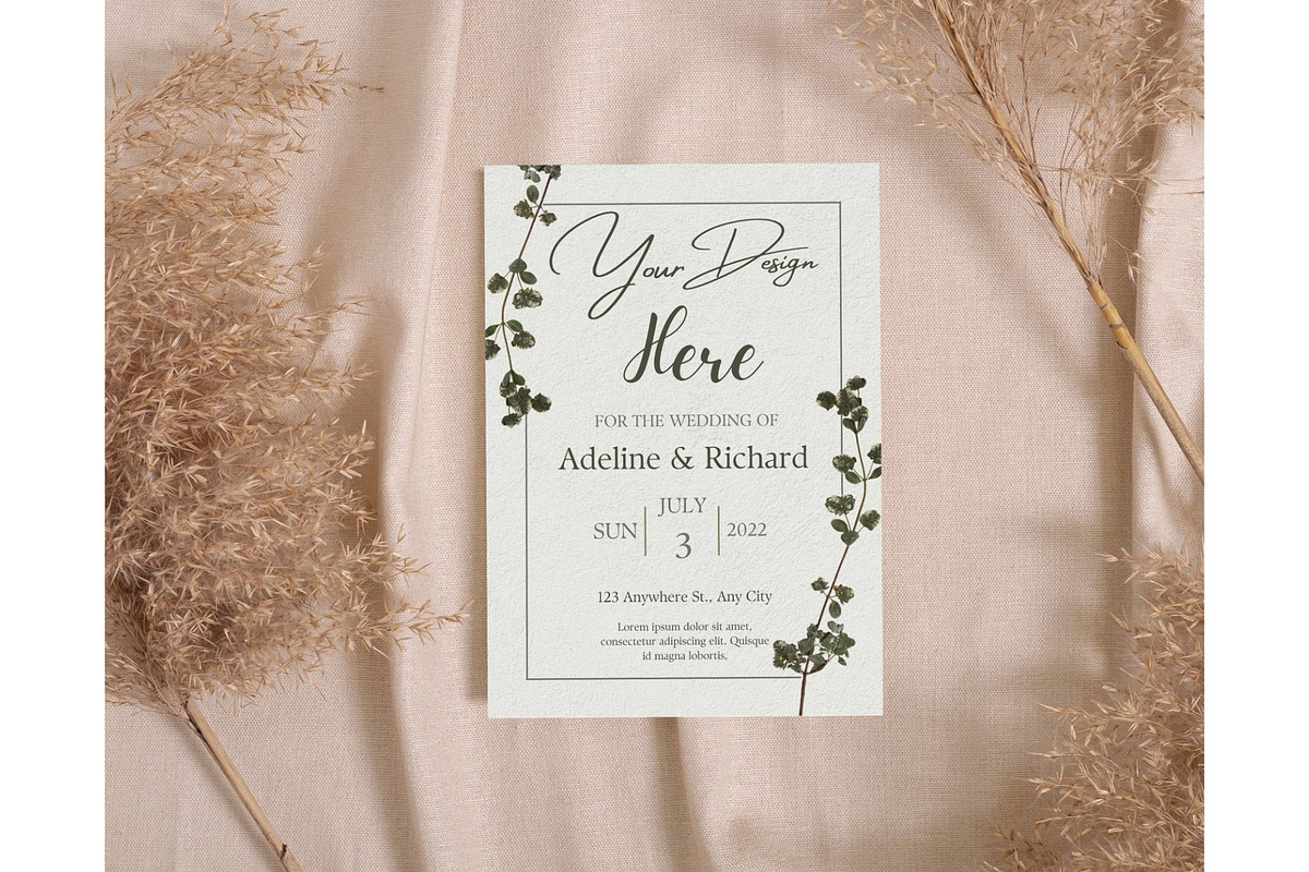 Minimalist 5x7 Card Mockup Bundle, an Invitation Template by DaisyStudio (Photo 12 of 13)