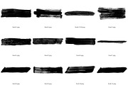 23 hand painted black brush strokes, a Texture Graphic by dyrkwyst textures (Thumbnail 2 of 3)