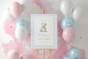 Teddy Bear Baby Shower Welcome Sign