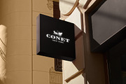 Logo Mockup Modern Black Sign, a Product Mockup by Asylab (Thumbnail 4 of 7)