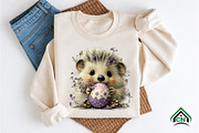 Whimsical Easter Hedgehog Clipart, an Illustration by Craft Nest (Thumbnail 8 of 12)