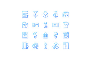 Energy saver pixel perfect gradient, an Icon by IMG Visuals