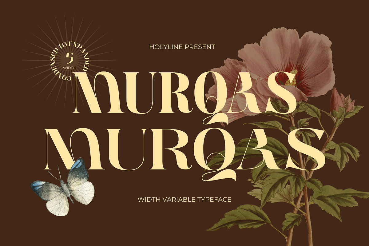 Murqas - Width Family, a Serif Font by Holyline Design (Photo 1 of 12)