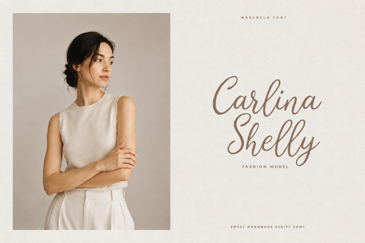Marchela Sweet Handmade Script Font, a Script Font by Typebae (Photo 7 of 9)