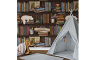 Once Upon a Shelf Seamless Pattern, a Pattern Graphic by MouseGrey (Thumbnail 4 of 8)