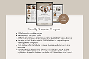 20 page Monthly Newsletter Template, a Marketing Template by Rise and Roar Design (Thumbnail 2 of 9)