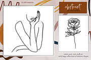 Abstract shape  Oneline art clipart, a Decorative Illustration by LABFcreations (Thumbnail 11 of 15)