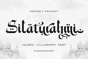 Silaturahmi - Calligraphy Font, a Font by agnyhasyastudio