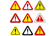 Set of Vector Exclamation Signs, an Object Graphic by FineArtStudio (Thumbnail 1 of 3)