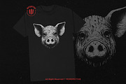 10 Bundle Dark Art Pig Beast Scary, an Illustration by Morspective (Thumbnail 2 of 7)