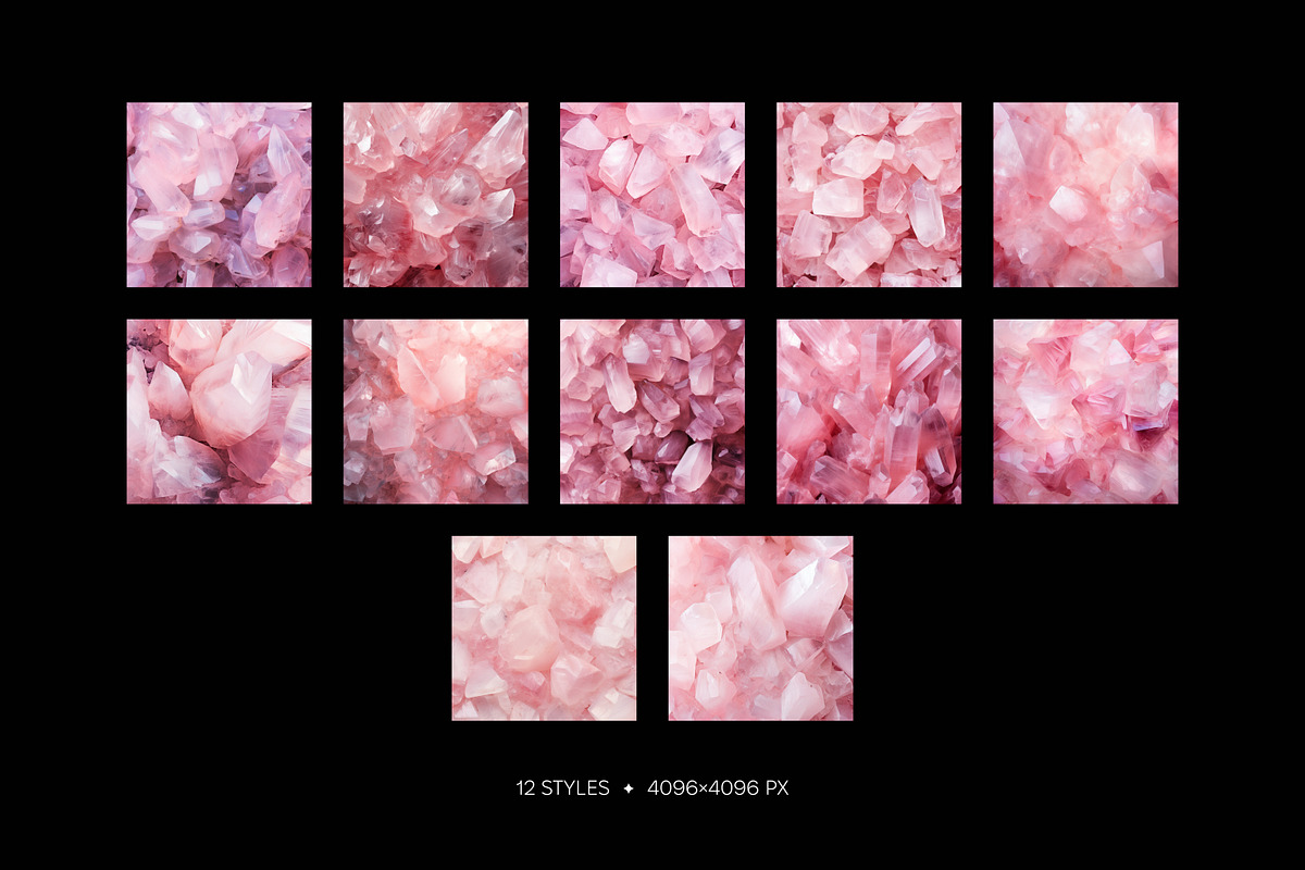 Rose Quartz gemstone wallpaper pack, a Wallpaper Graphic by existacial (Photo 2 of 4)
