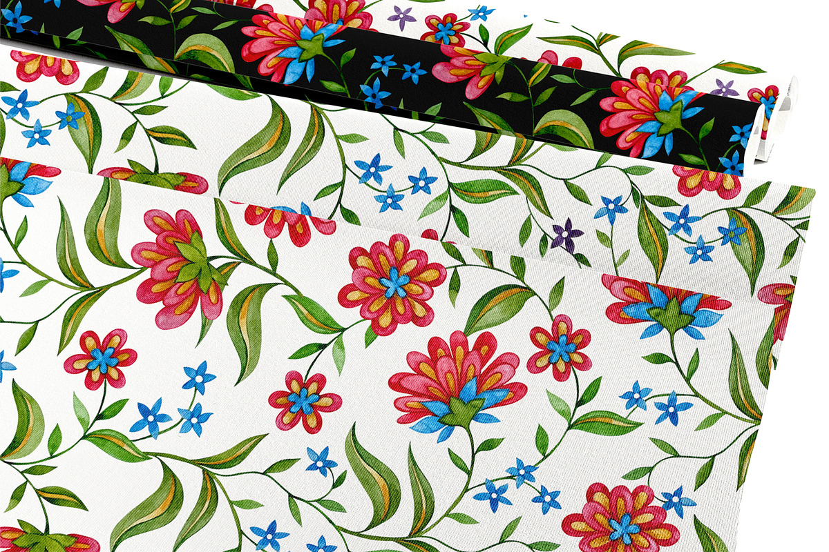 Collection of floral patterns, a Pattern Graphic by made by Tanya (Photo 3 of 4)