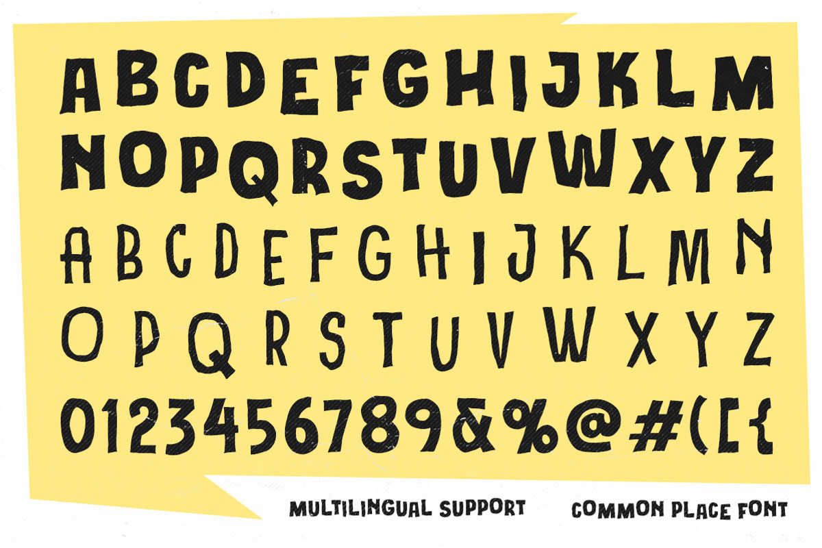 Common Place Zine Paper Display Font, a Handwritten Font by Letterhend Studio (Photo 4 of 10)