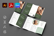 A4 Clinic Tri-Fold Leaflet Template, a Templates & Theme by Kida (Thumbnail 3 of 3)