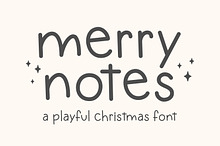 Merry Notes - Christmas Font