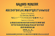 Naughty Monster, a Font by Ardyanatypes (Thumbnail 5 of 6)