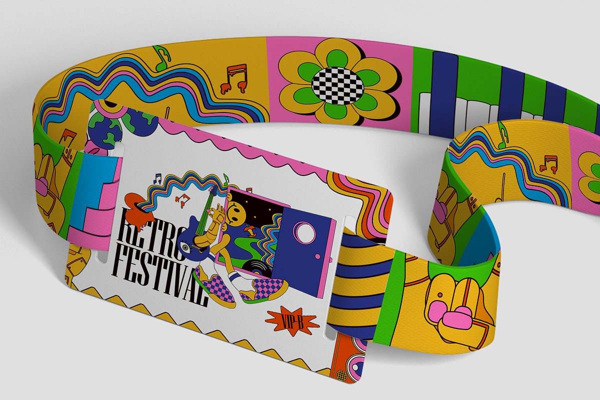 Mix Retro Element Set, an Object Illustration by Invisual Studio (Photo 8 of 8)