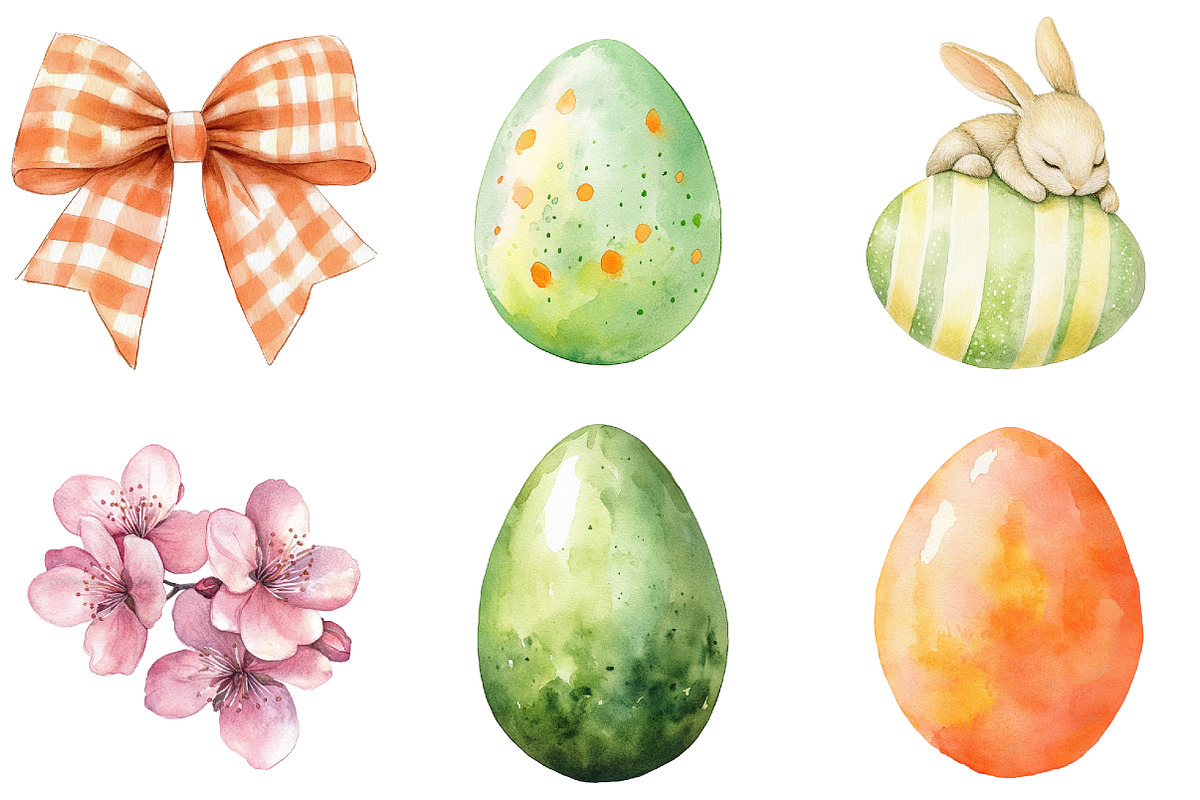 Cute Easter Clipart, an Illustration by CitraGraphics (Photo 4 of 5)