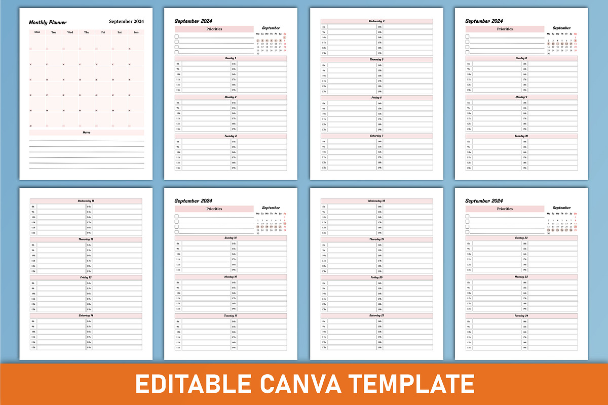 2024-2025 Academic Planner Canva, a Stationery Template by Mustafiz (Photo 4 of 5)