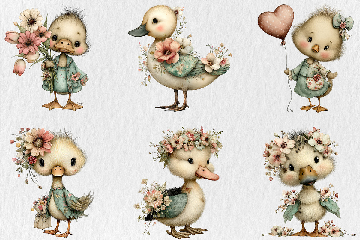 Mother's Day Funny Duck Clipart, a Seasonal Illustration by Rose Art (Photo 4 of 6)