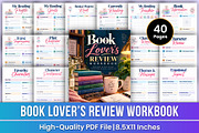 Book Lover’s Review Workbook | Read, a Stationery Template by Mustafiz (Thumbnail 1 of 4)