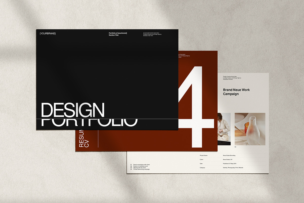 Neue Portfolio and Resume, a Brochure Template by T E M P L Y (Photo 1 of 13)