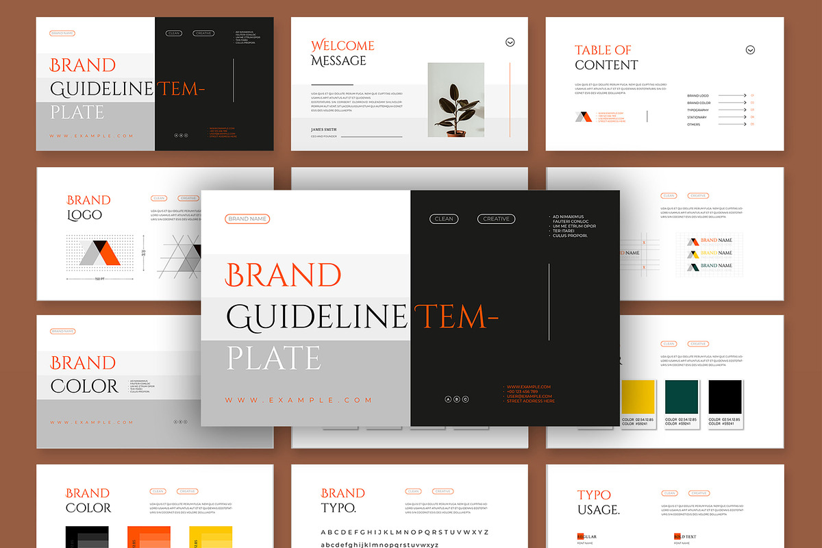 Brand Guideline Presentation, a Presentation Template by MightyDesign (Photo 1 of 7)
